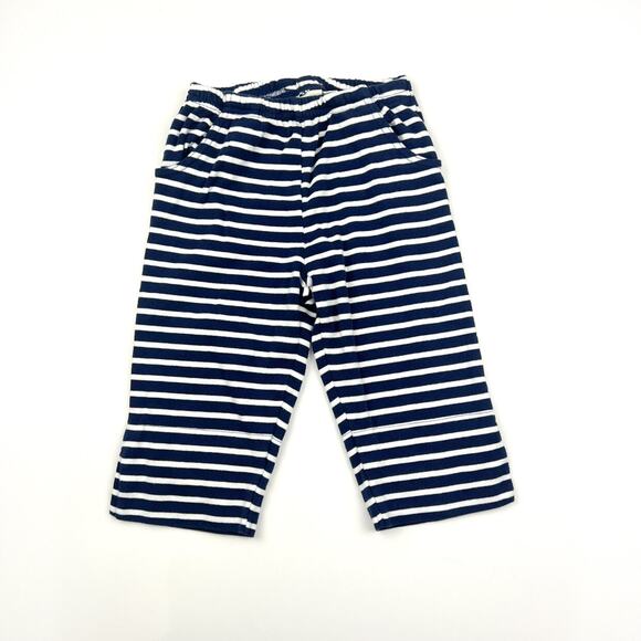 JoJo Maman Bebe Navy Striped Cropped Pants - Picture 2 of 6